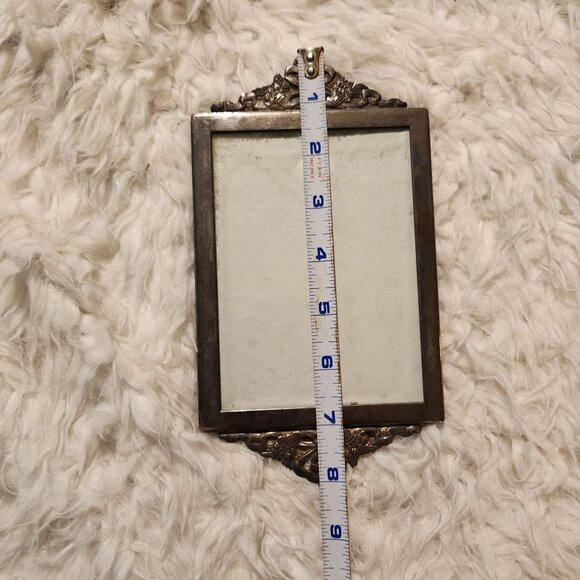 Antique Silver Ornate Picture Frame With Intricate Detailing 4"x6" Regency Glam - Picture 2 of 4